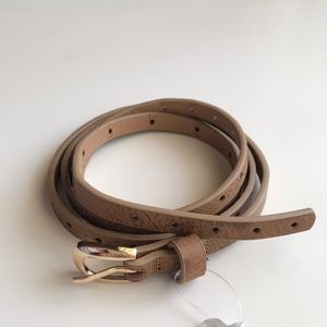 Brown Skinny Belt